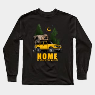 Yellow Land Cruiser - Home is where you park it Land Cruiser Long Sleeve T-Shirt